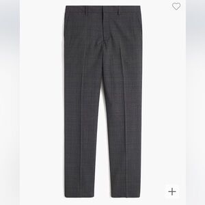 J.Crew Thompson Pant Dark Grey Blue Glen Plaid